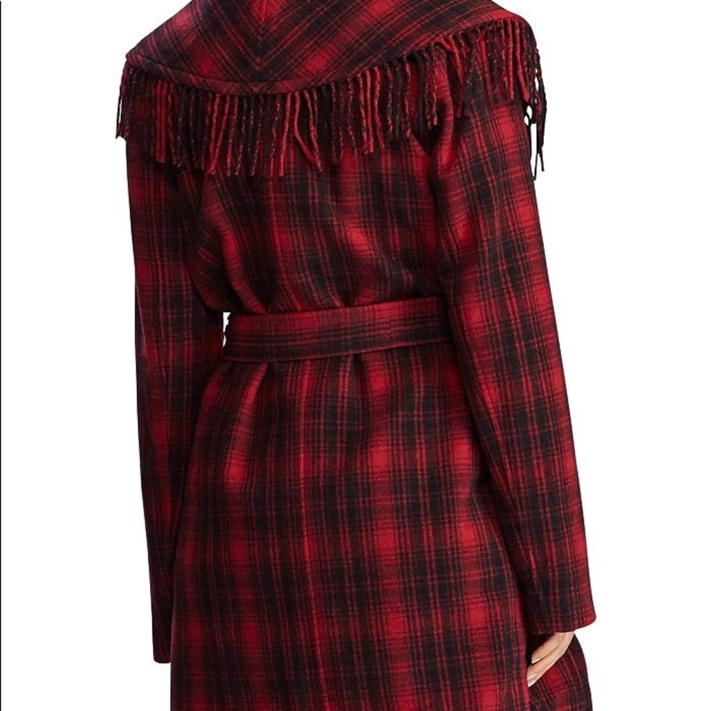 🎉Flash sale🎉only today Ralph Lauren coat Fringe wool blend - Picture 3 of 10